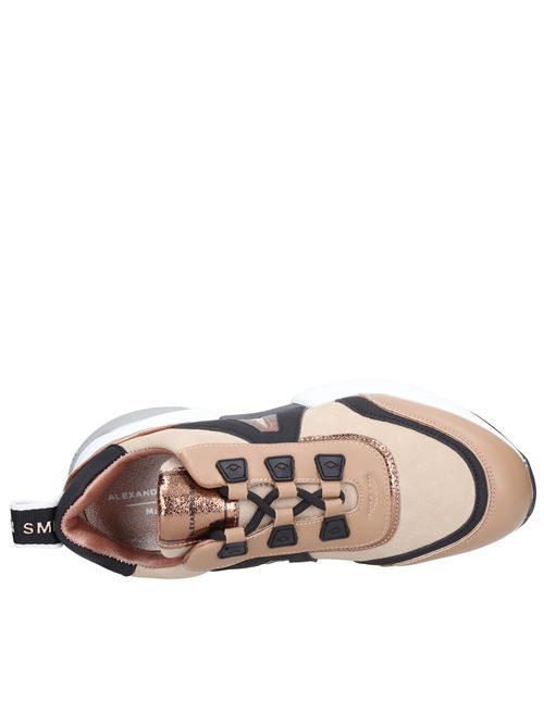 Eco-leather and fabric trainers ALEXANDER SMITH | M1D 59SND MARBLESABBIA-NERO